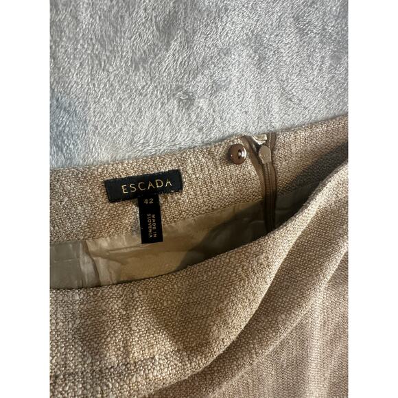 Escada Antique Gold Pencil Skirt – Size 42 EU = US 10 - Picture 3 of 4